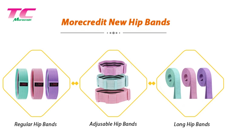 New Arrival Non-Slip Adjustable Resistance Hip Circle Yoga Training Band with Buckle, Wholesale Extra Strong Stretch Gym Exercise Home Fitness Bands Manufactory