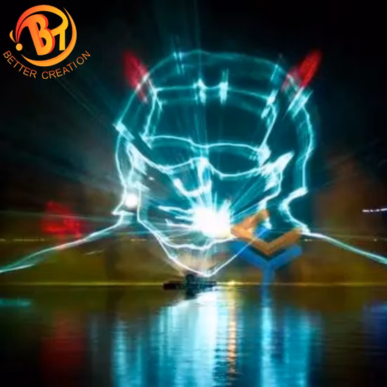Large Outdoor Musical Floating Dancing Water Fountains Equipment Laser Show for Sale