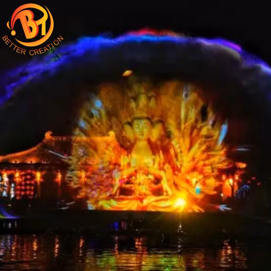 Large Outdoor Musical Floating Dancing Water Fountains Equipment Laser Show for Sale