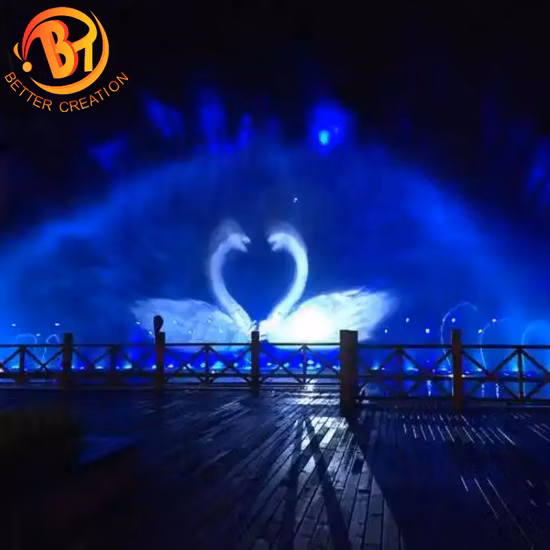 Large Outdoor Musical Floating Dancing Water Fountains Equipment Laser Show for Sale