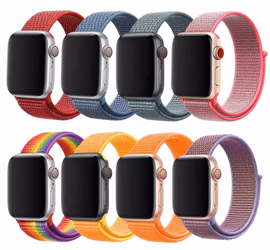 38/40/41/42/44/45/49 pulseira de relógio de nylon trançada para Apple Watch Ultra