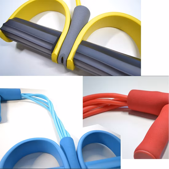 Dispositivo de alta elasticidade e resistência Fitness Band em forma de tubo Corda de puxar abdominal multifuncional